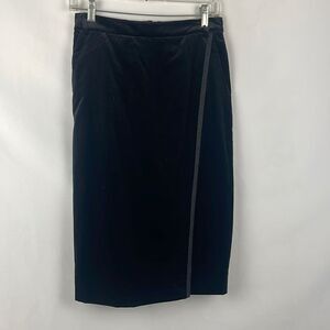 Salvatore Black Velvet Vintage MIDI Skirt
